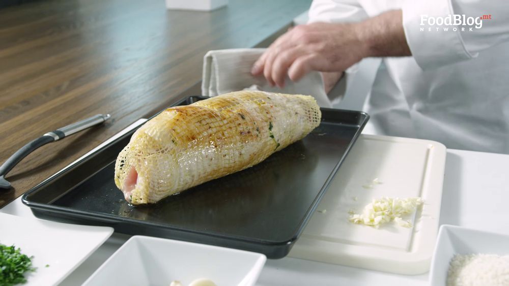 Finish off your turkey roll in the oven for an even temperature all round.