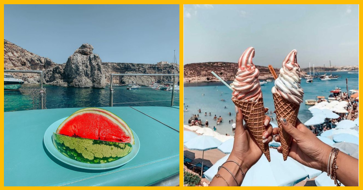 5 food things the Maltese do when heading to Comino 🏝️