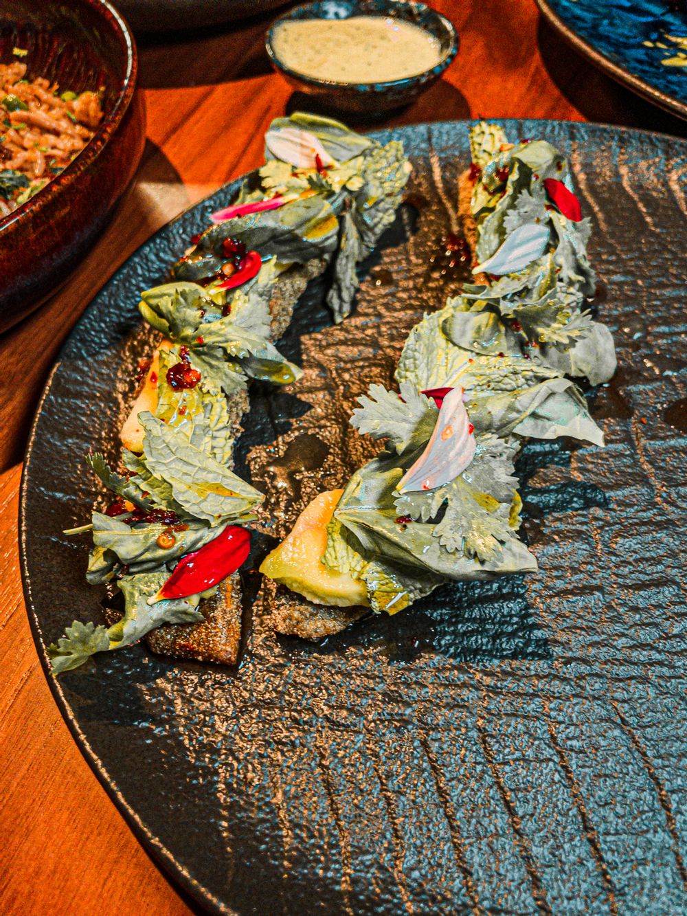 The Frito Ensalada de Platano (fried plantains) from LOA, Malta.