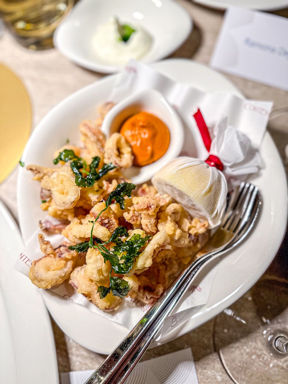 Crispy & perfect Calamari Fritti!