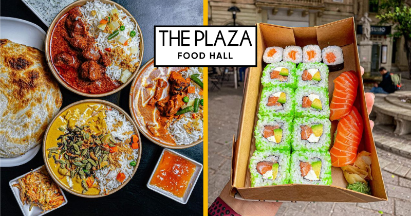 Take your taste buds around the world at The Plaza Food Hall! 🗺️😋