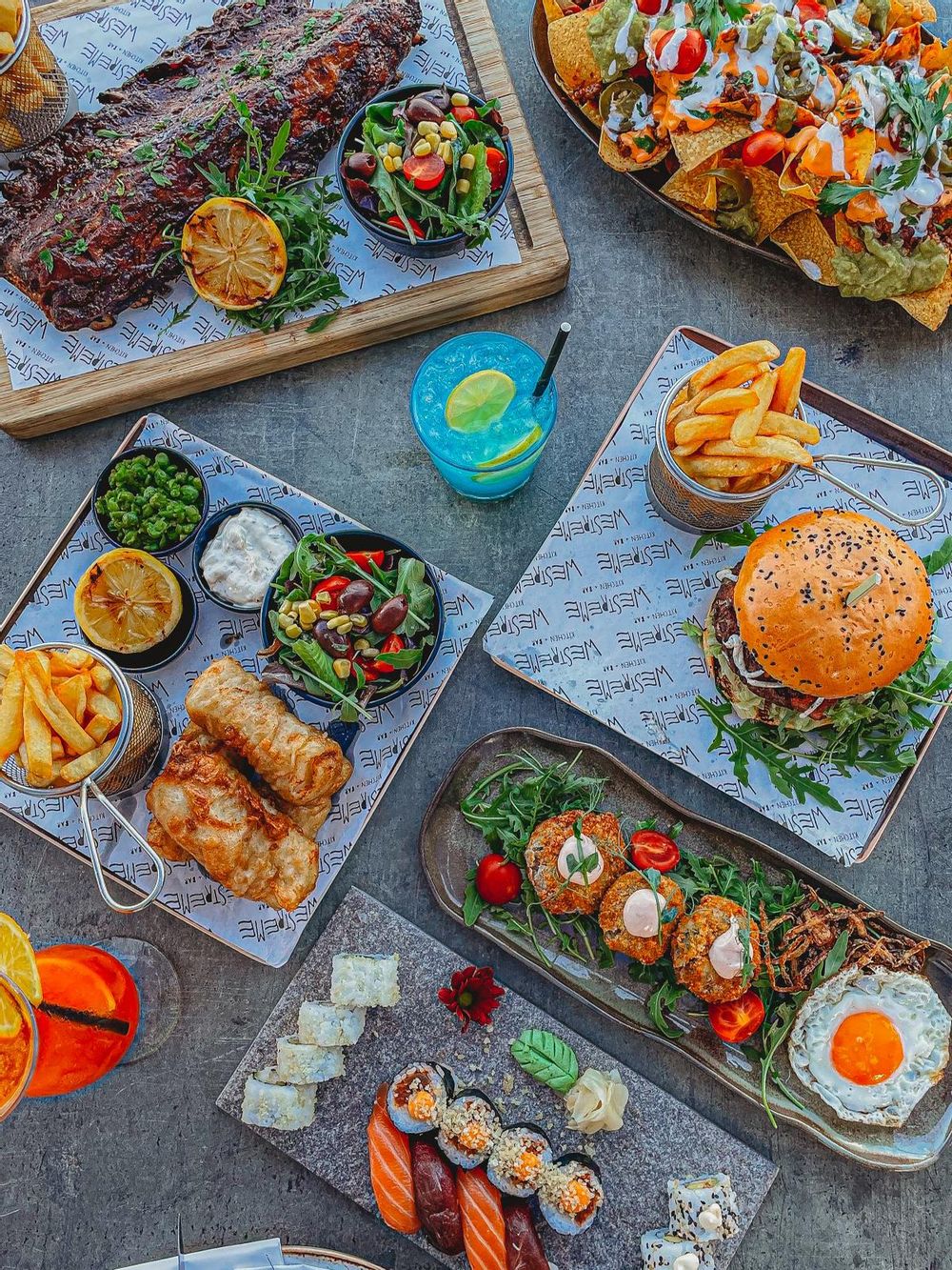 Various food at Westreme, Mellieha.