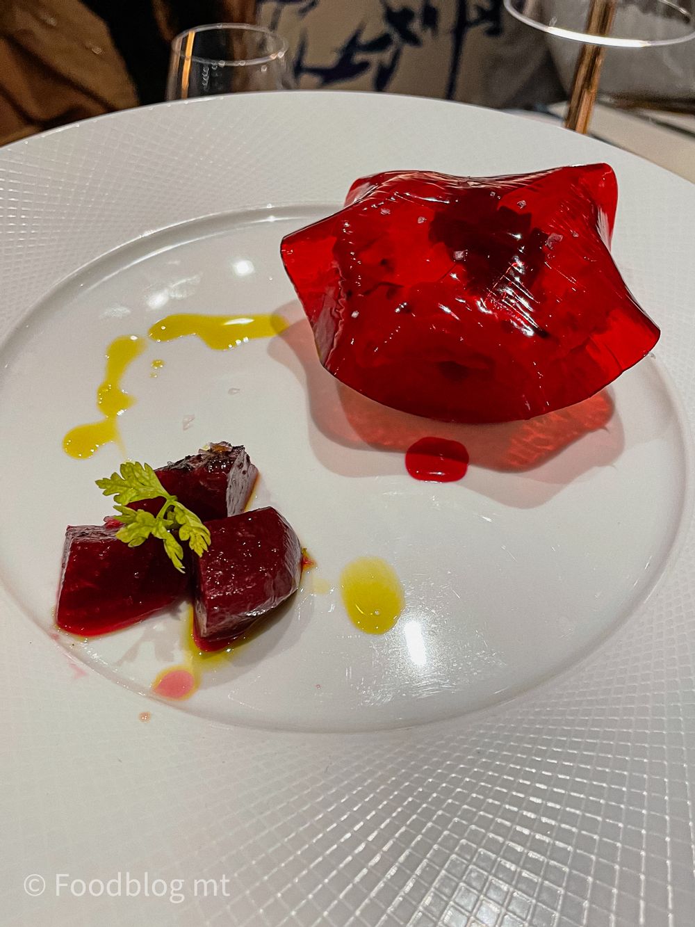 Grilled brioche Scottish white crab, almonds, beetroot and lemon aioli at Seed