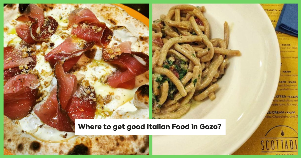Some of the top spots to get Italian Food in Gozo 🙌