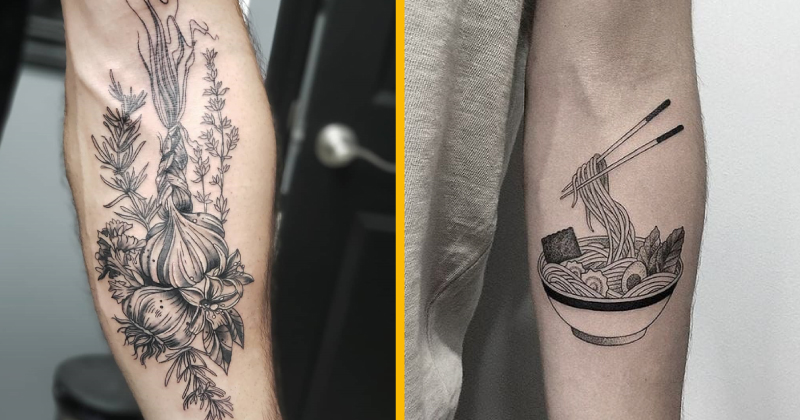 Top 13 Coolest Food Tattoos by Local and Foreign Artists 😎