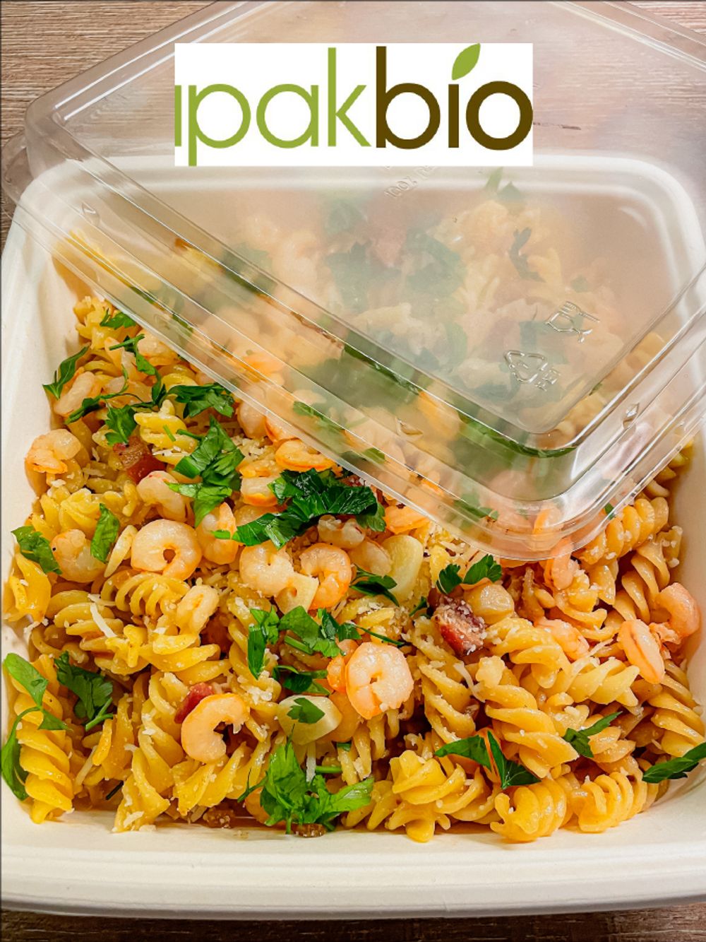 Inserv IPAK Bio Container plus Shrimp Pasta