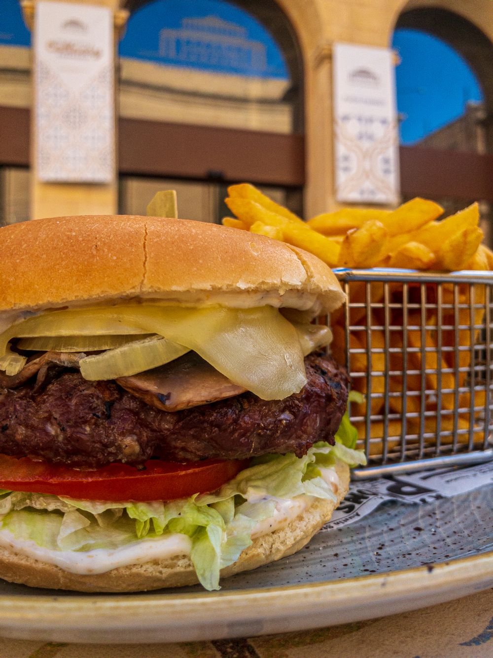 Cheese Burger from Star Bistro at Is-Suq Tal-Belt in Valletta