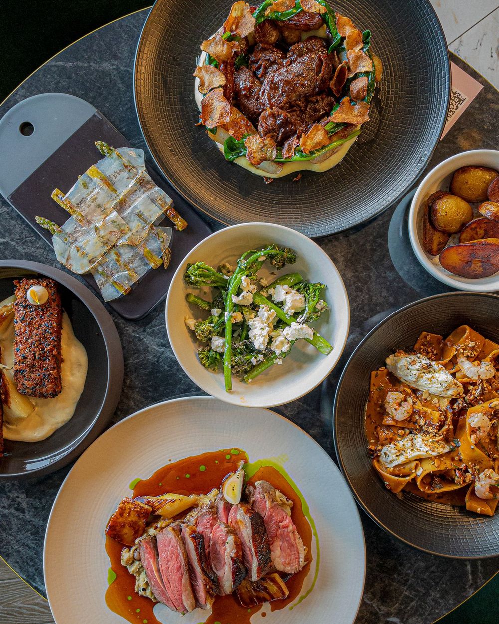 Selection of food at The Black Egg.