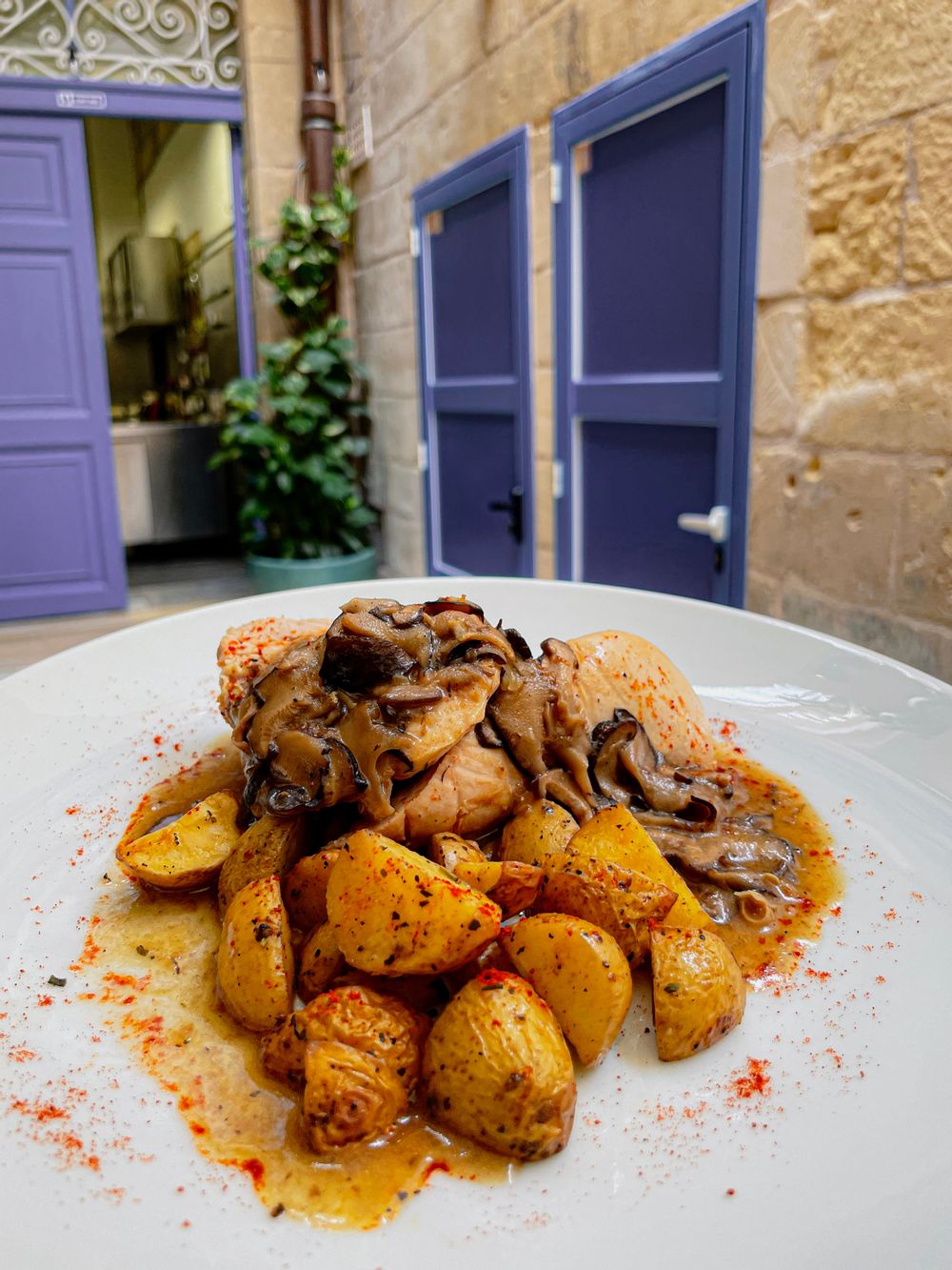 The Slow Cooked Organic Chicken from Blue House.