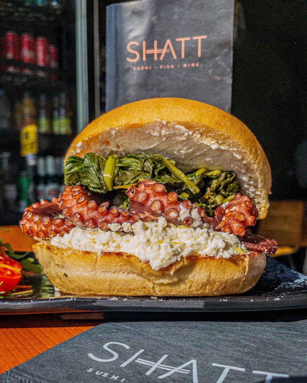 Supreme Octopus Burger at Shatt