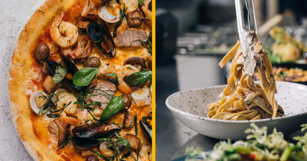 Café del Mar Fish Pizza vs Intrighi Mushroom Pasta 