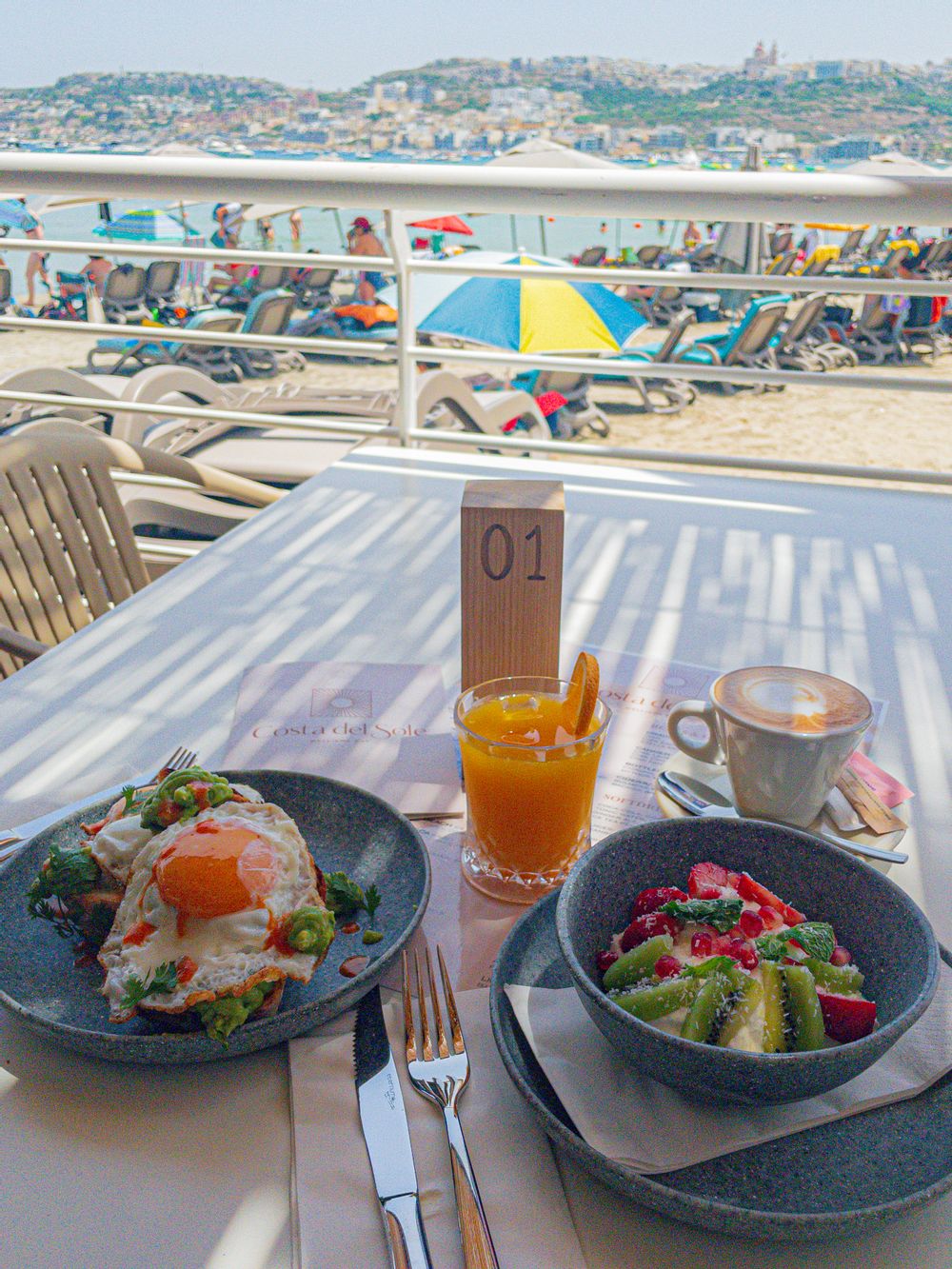Both breakfast and brunch are served at Costa Del Sole