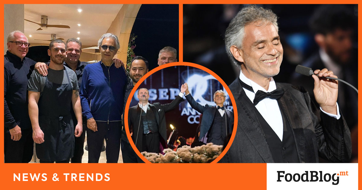 Rafel Sammut & Romeo Giacomotto cook for opera stars Bocelli & Calleja🎶