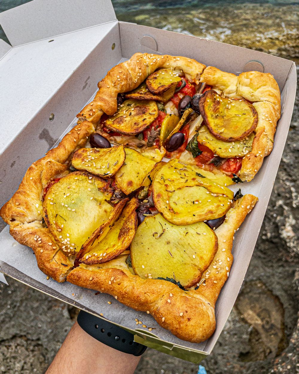 Ftira pizza at Nenu the Artisan Baker