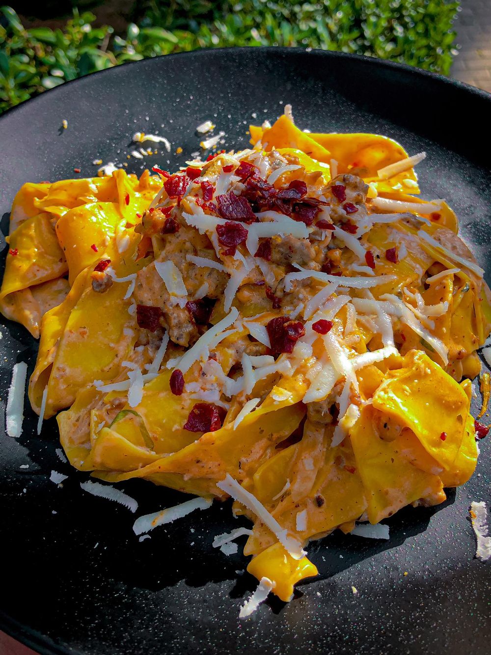 dream victory maltese sausage pappardelle from blue bar msida