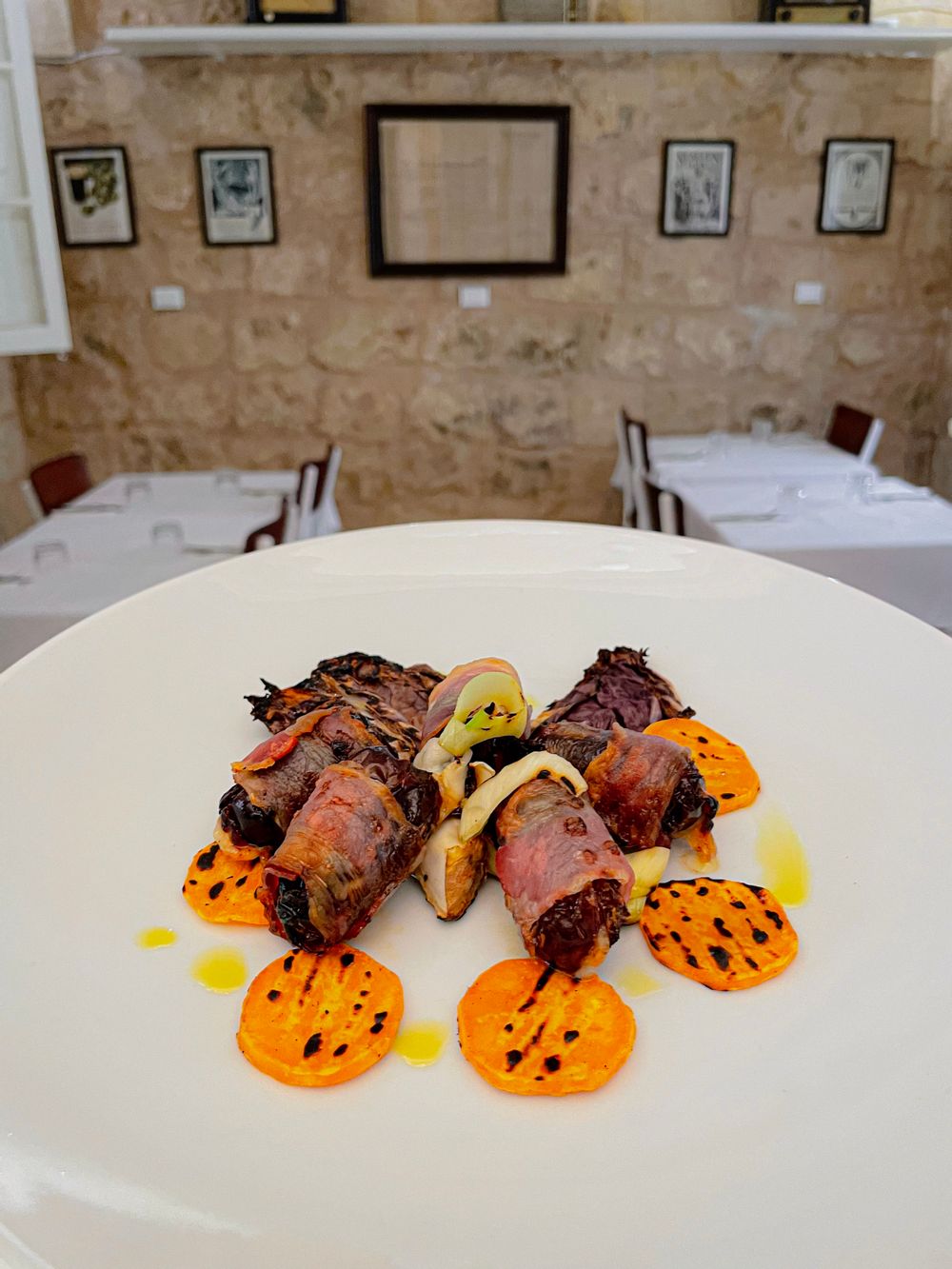 The Stuffed Dates from the new menu at Blue House.