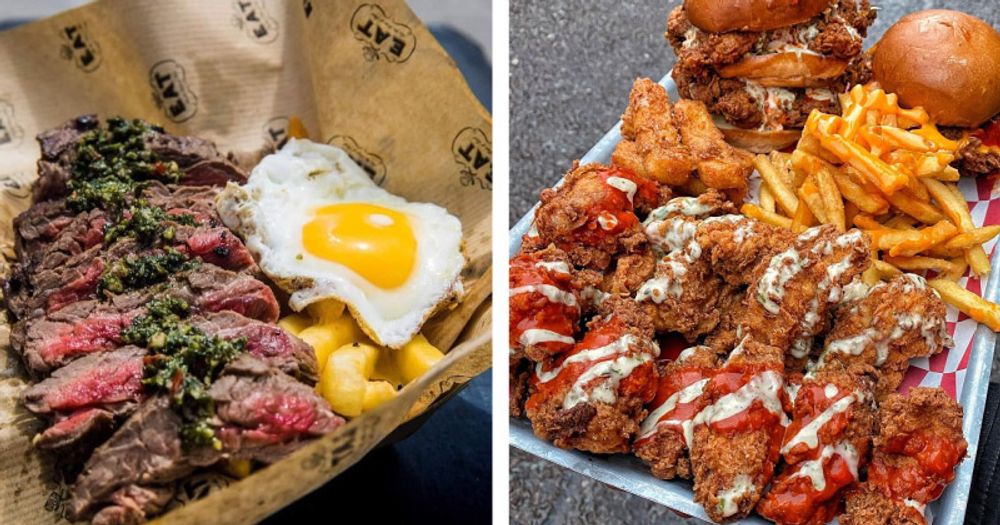 Image of beef and image of chicken