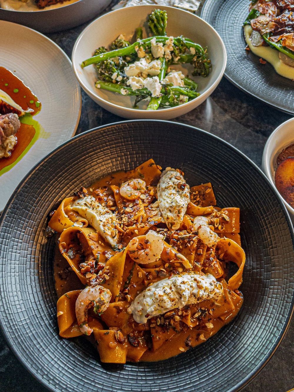 Pappardelle Red Prawn at The Black Egg, Ta' Xbiex.