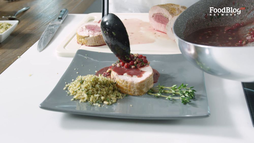 Slice, plate, dress, garnish. Bon appetite.