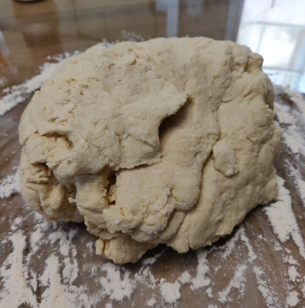 Ravioli dough ready to be rolled.