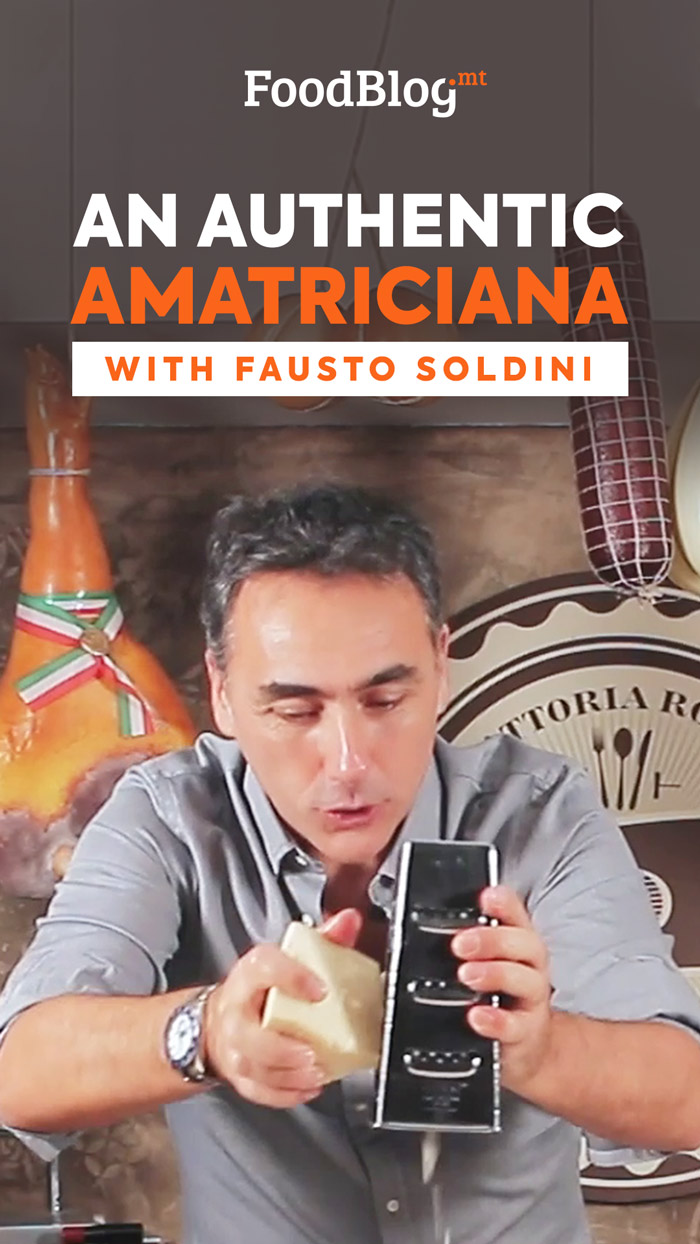 WATCH: How to make the original Amatriciana from Rome with Fausto 🇮🇹