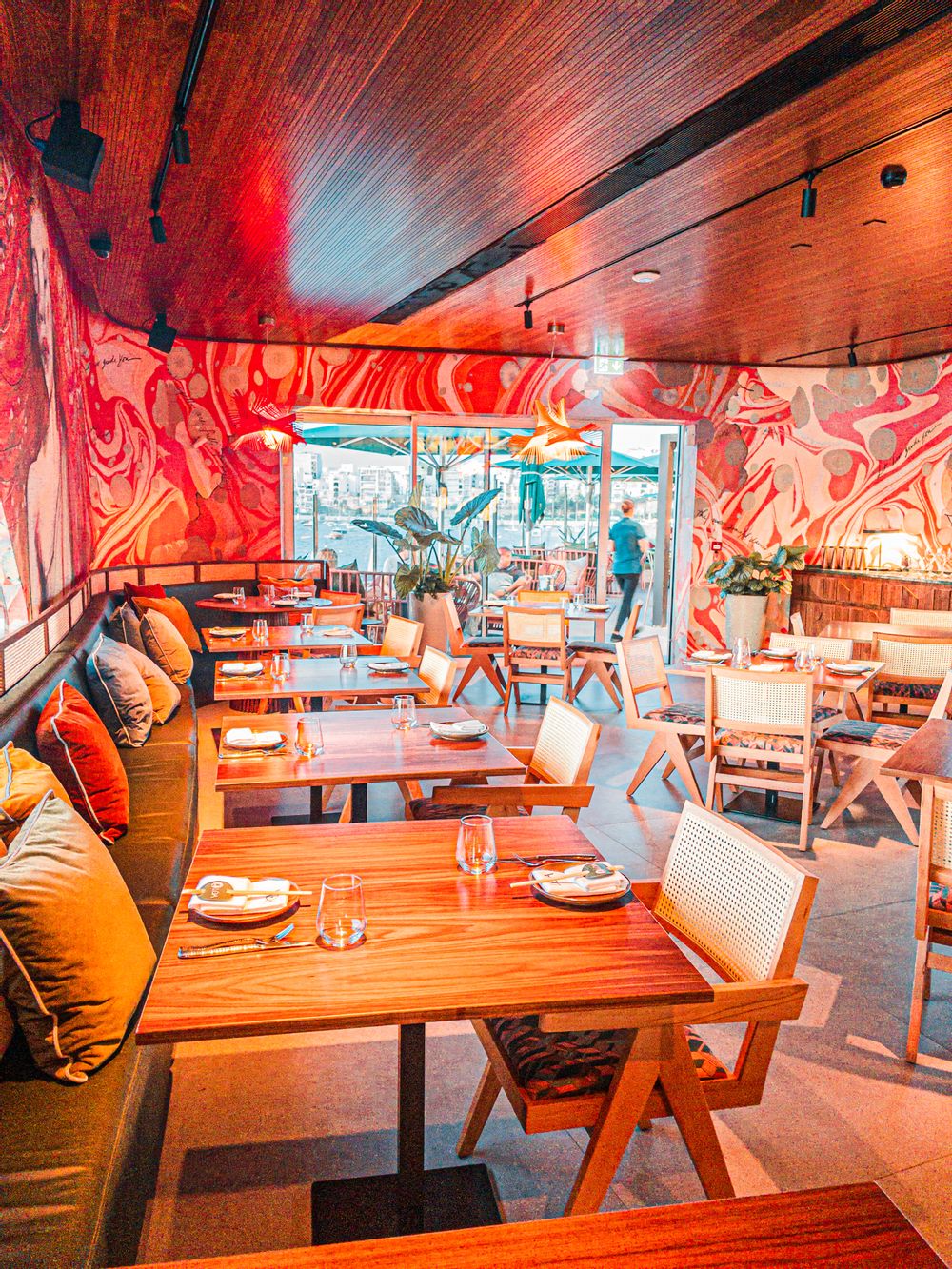 The beautiful interiors at LOA, Malta.