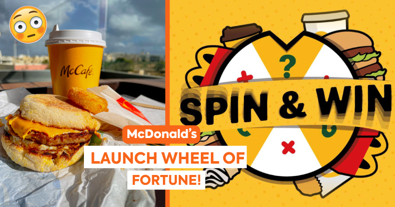 Spin McDonald’s Wheel of Fortune & you could win some awesome prizes! 🍔