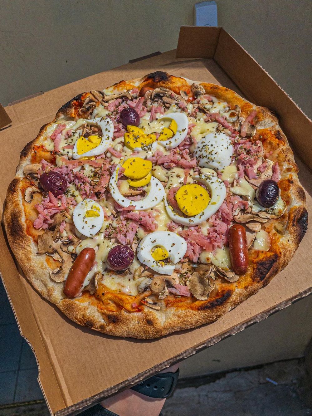 Andre's Pizza in Qormi's capriciosa pizza.