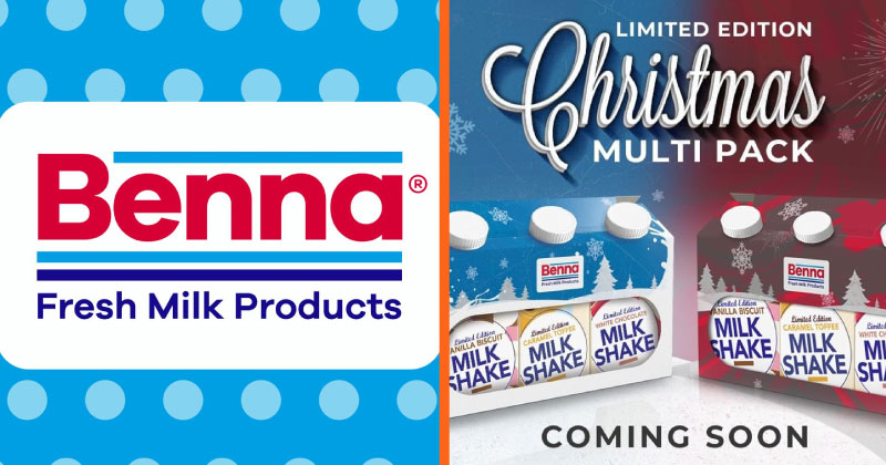 Just in time for Christmas: Benna launch milkshake multipack 🥛