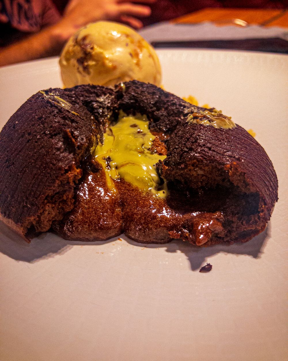 Dark Chocolate and Pistachio Fondant. That's enough said!