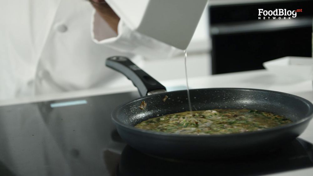 adding some more sambuca into the sauce for the stilton cheese from FoodBlog Marvin's Five