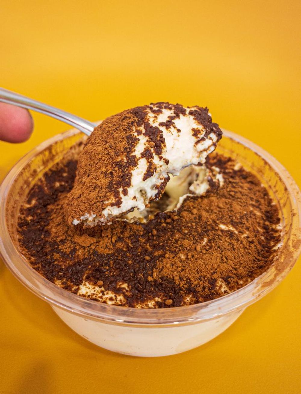 Tiramisu at Fasta Italian pasta house in malta