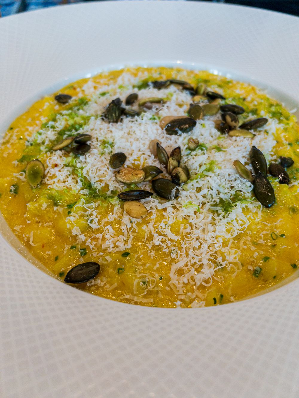 Saffron Risotto at Seed Hyatt Regency St Julian's Malta