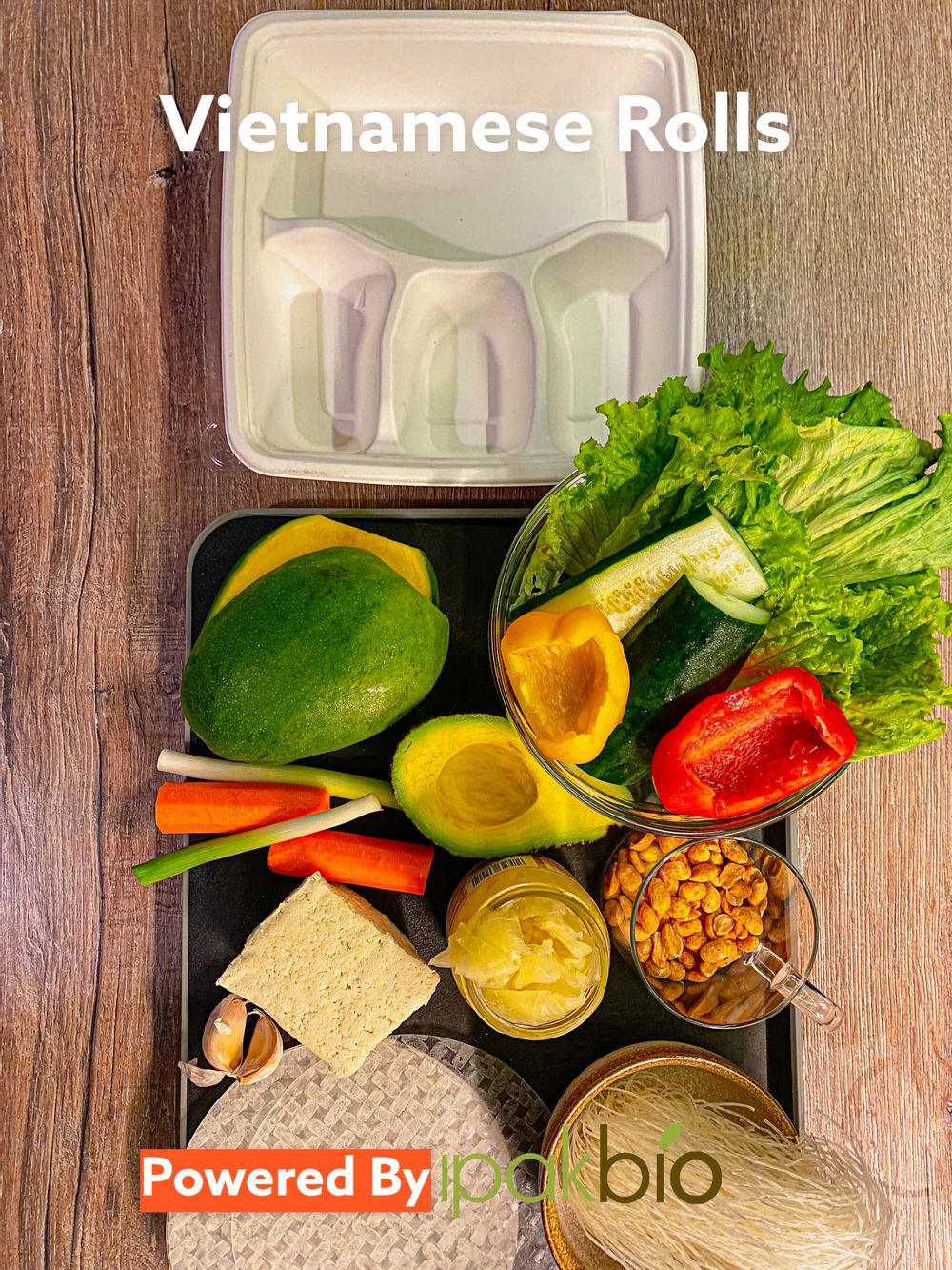 Ingredients for Vegan Vietnamese Rolls