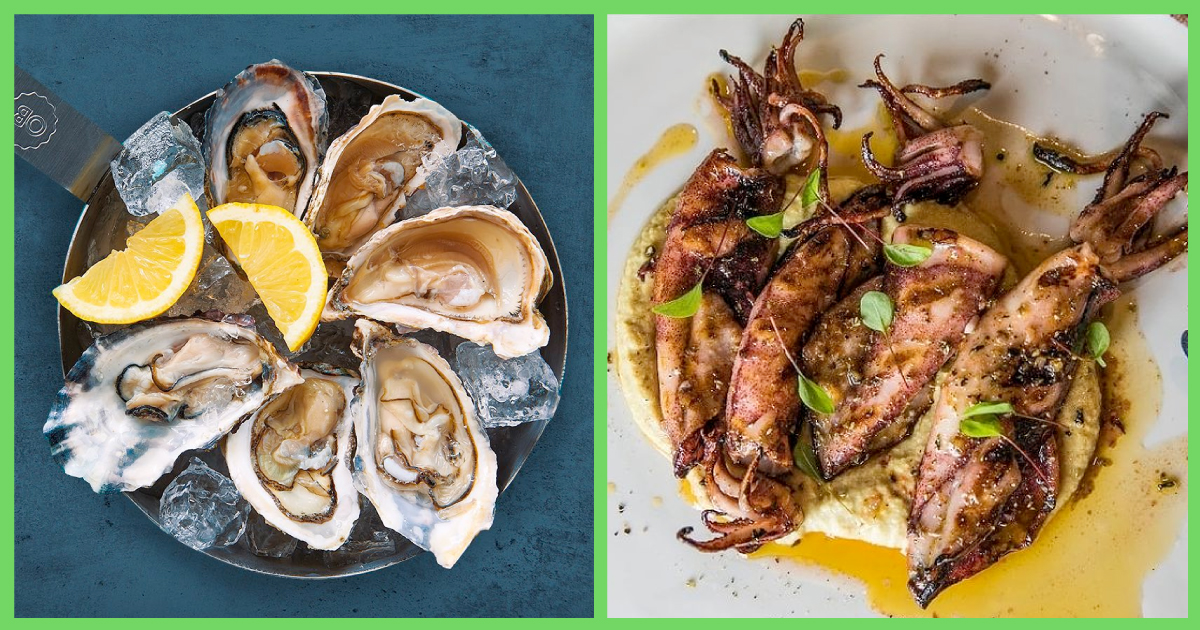 The best seafood starters on the island! 🐟