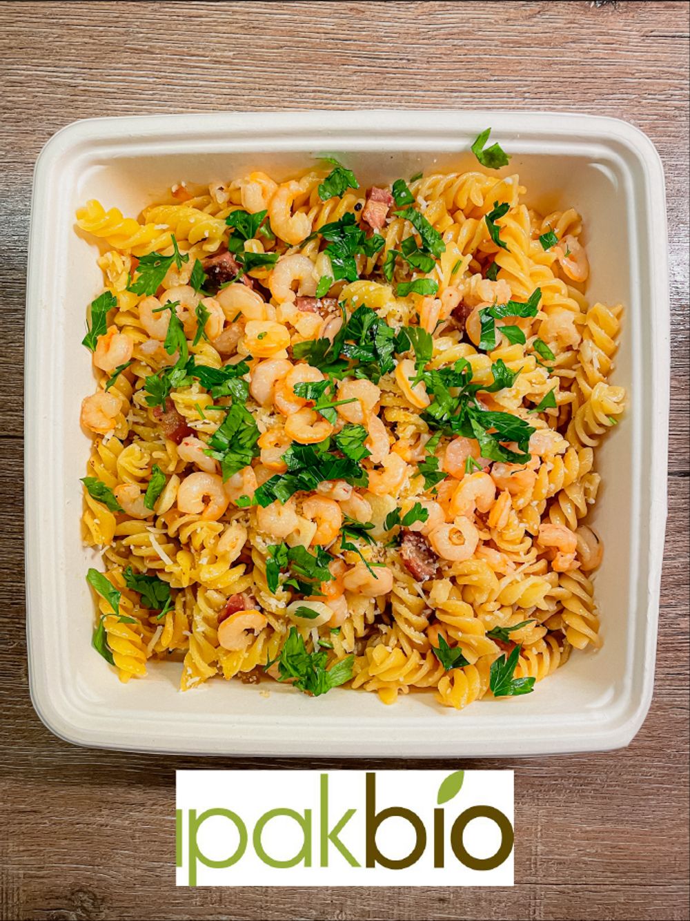 Inserv IPAK Bio Container plus Shrimp Pasta