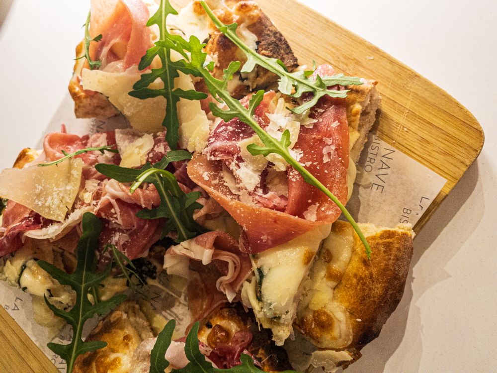 parma and pecorino focaccia from la nave restaurant qawra malta