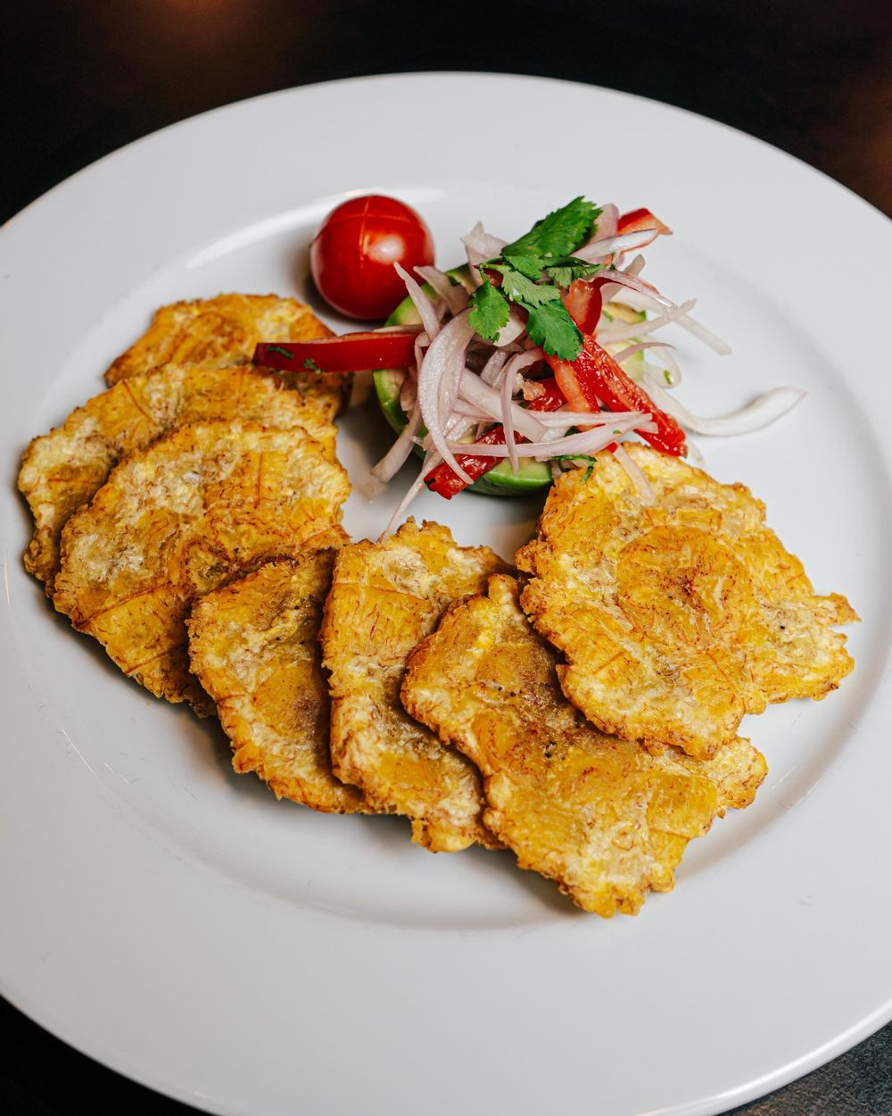 fried plantains sprinkled with salt