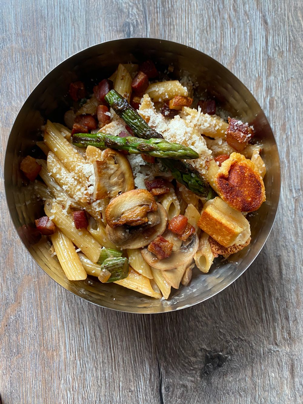 Clean out the fridge day pasta