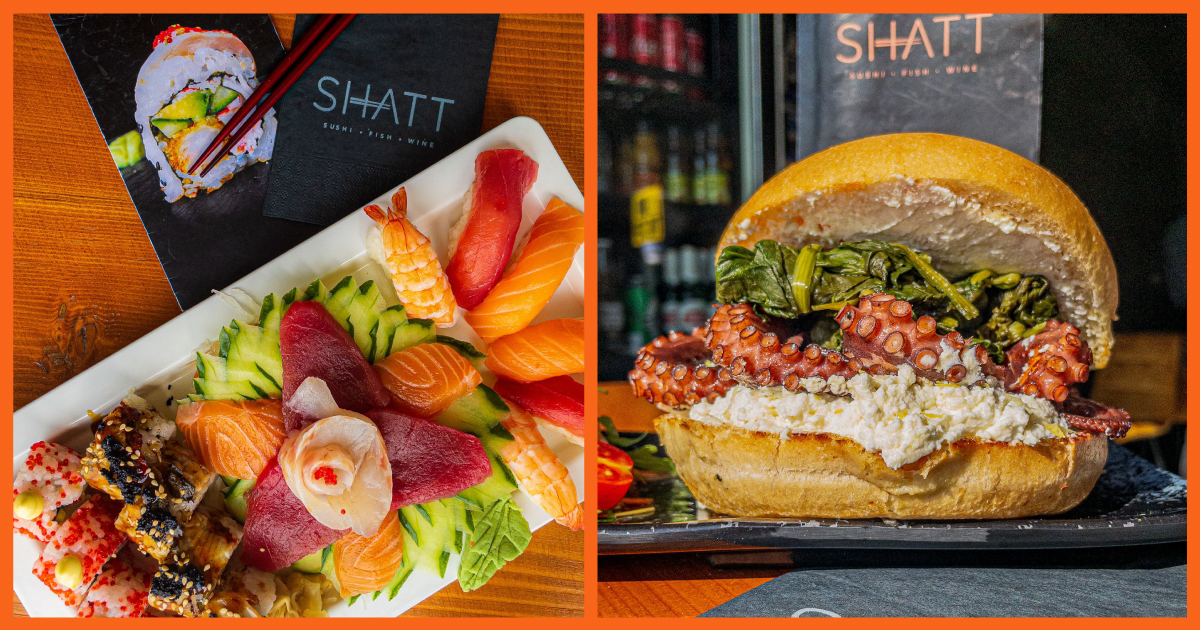 Gotta be Shatt for fish-fests feat top Sushi & Supreme Octopus Burger 🐙