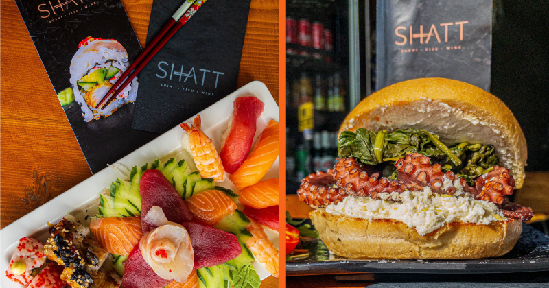 Gotta be Shatt for fish-fests feat top Sushi & Supreme Octopus Burger 🐙