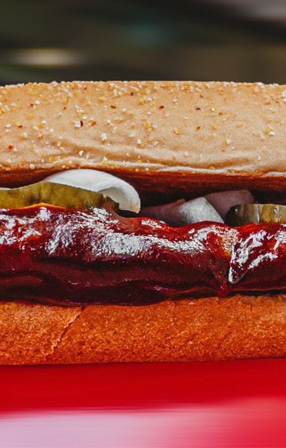 The McRib from McDonald's Malta.