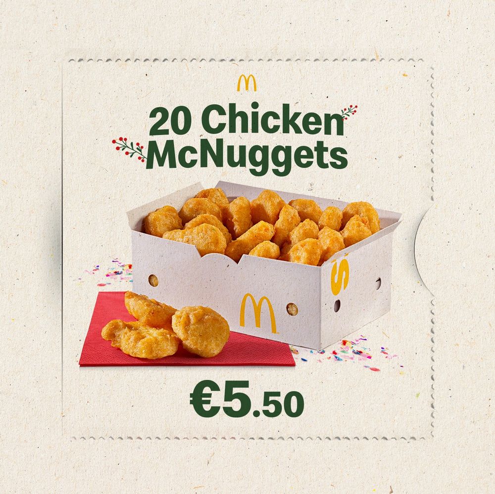 20 nuggets for €5.50 - need we say more!
