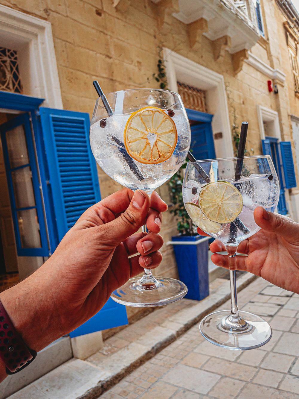Gin & Tonic at Blue House in Birgu.