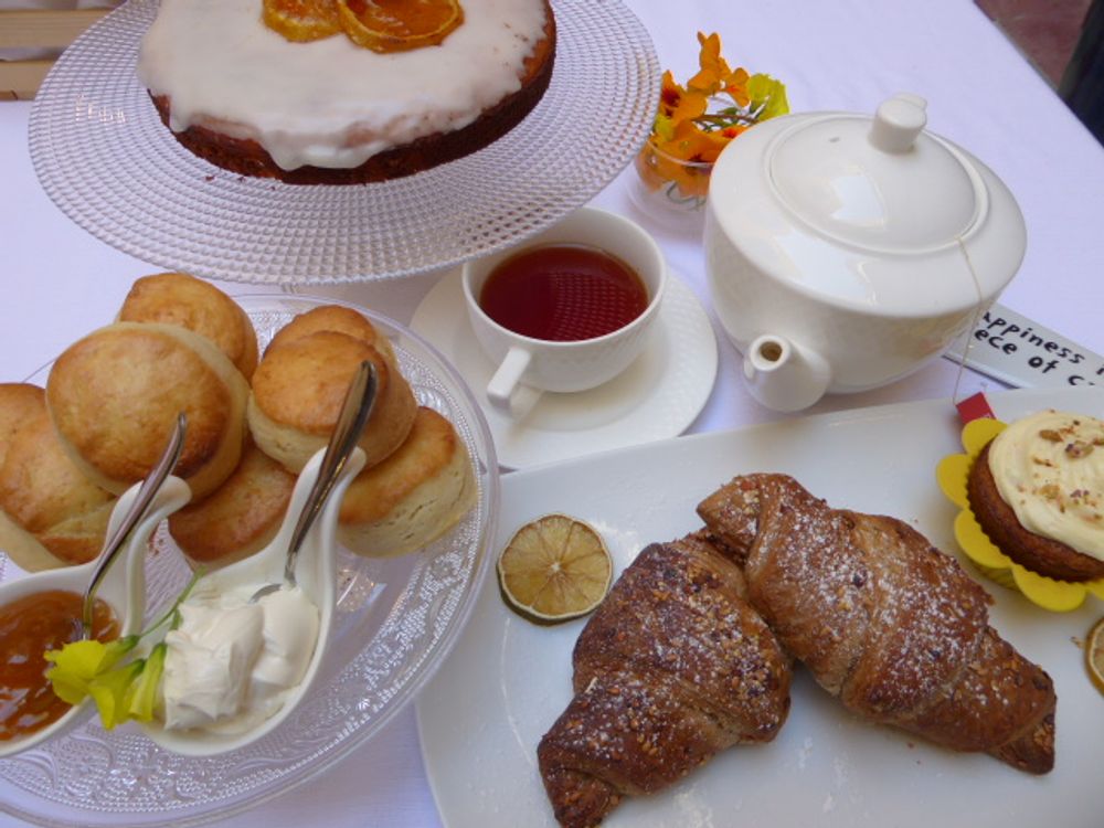 Scones, breads, croissants, muffins, cakes and pastries at Blue House, Birgu.