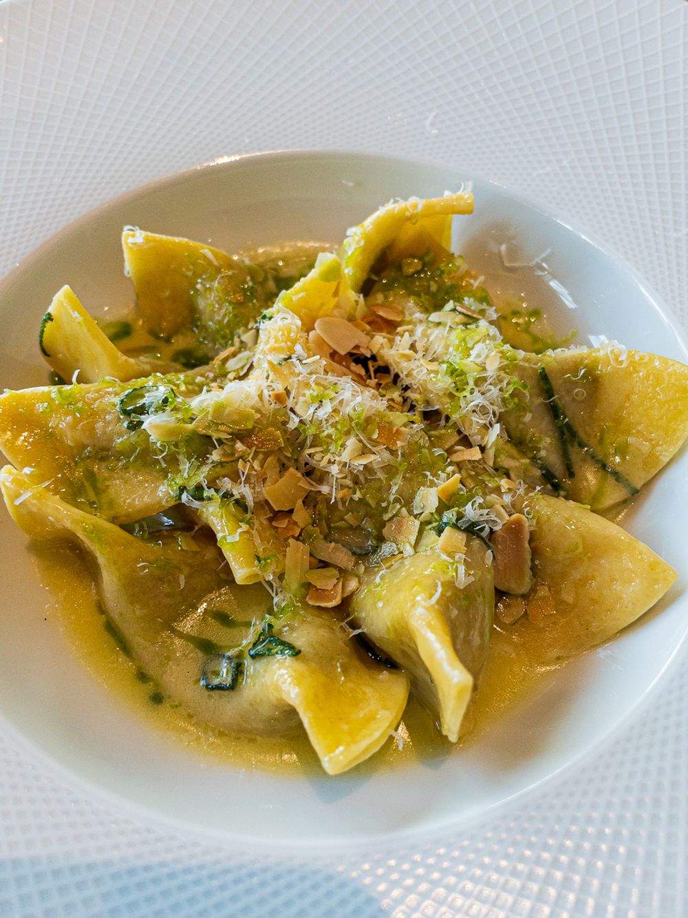 The stuffed ravioli at Seed St Julian's Hyatt Regency Malta