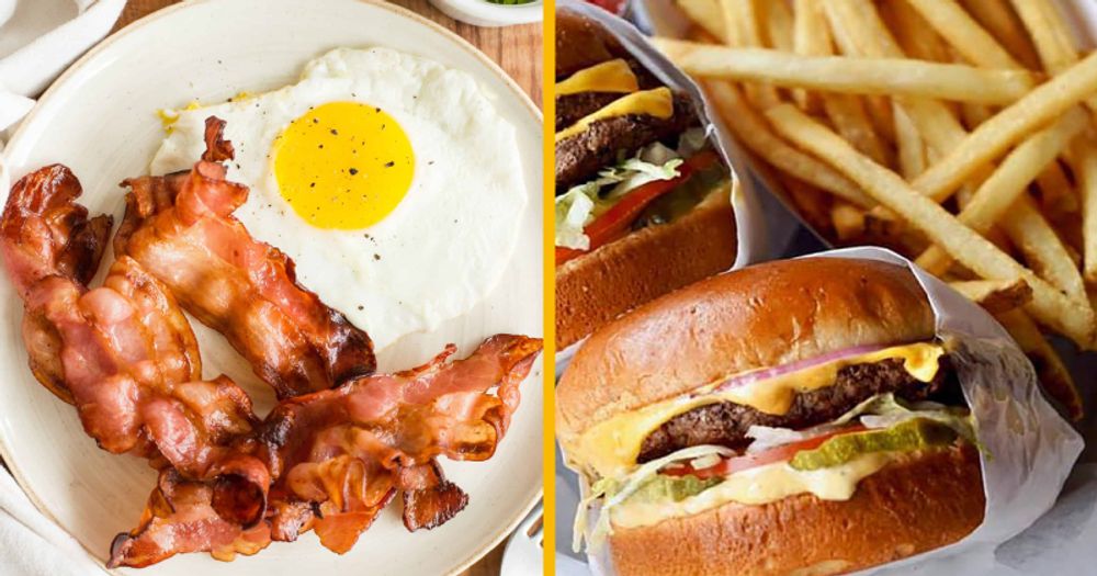 Eggs & Bacon vs Burgers & Fries