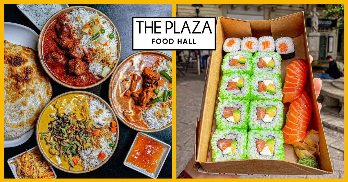 Take your taste buds around the world at The Plaza Food Hall! 🗺️😋