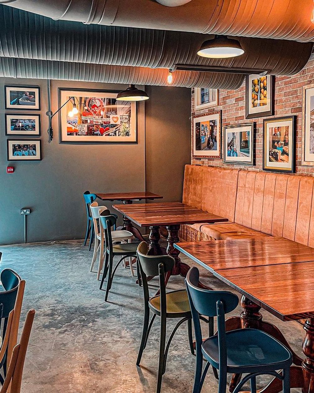 The interior at Nu Cafe, Malta.