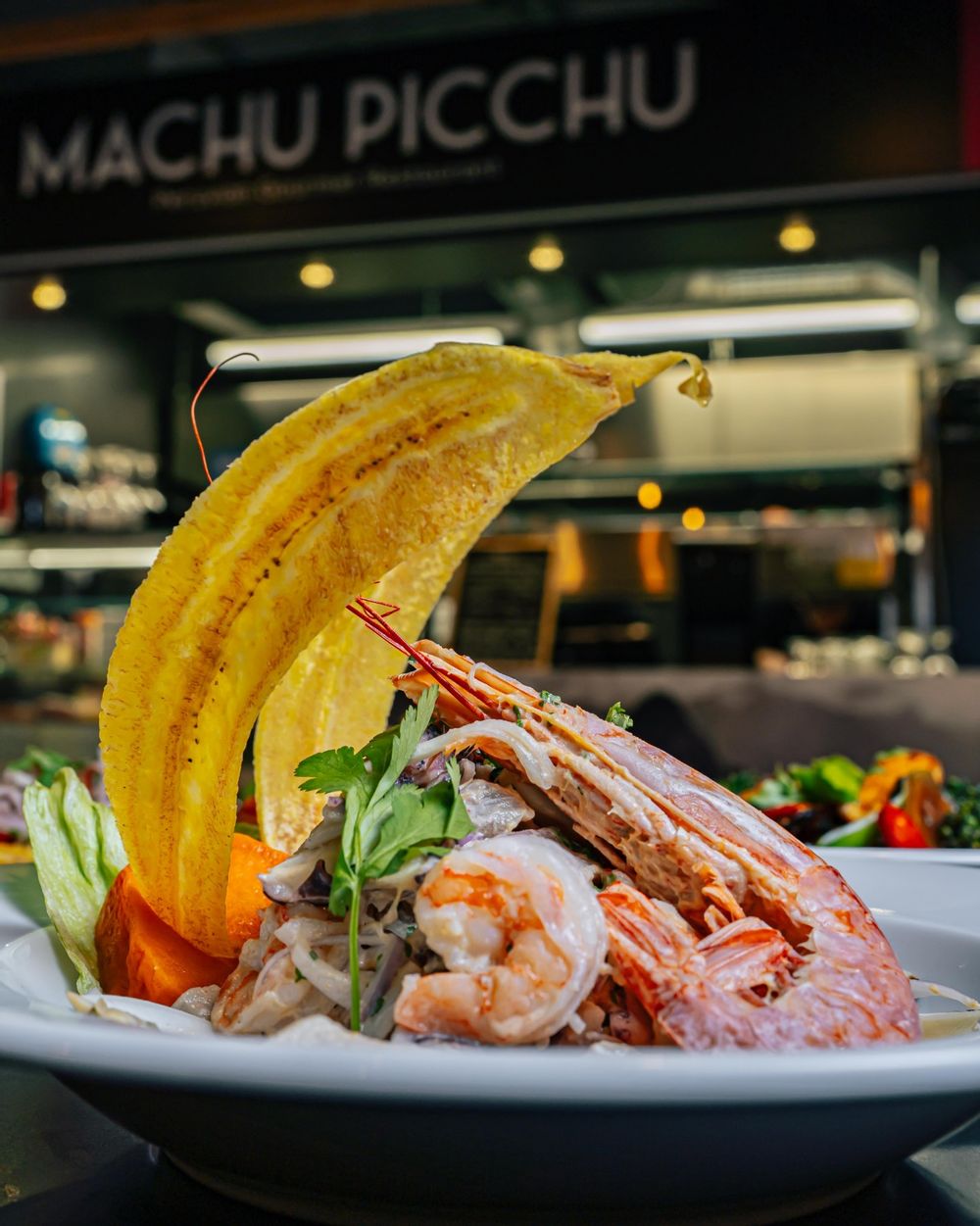 Ceviche dish with raw seafood from Machu Picchu in Sliema